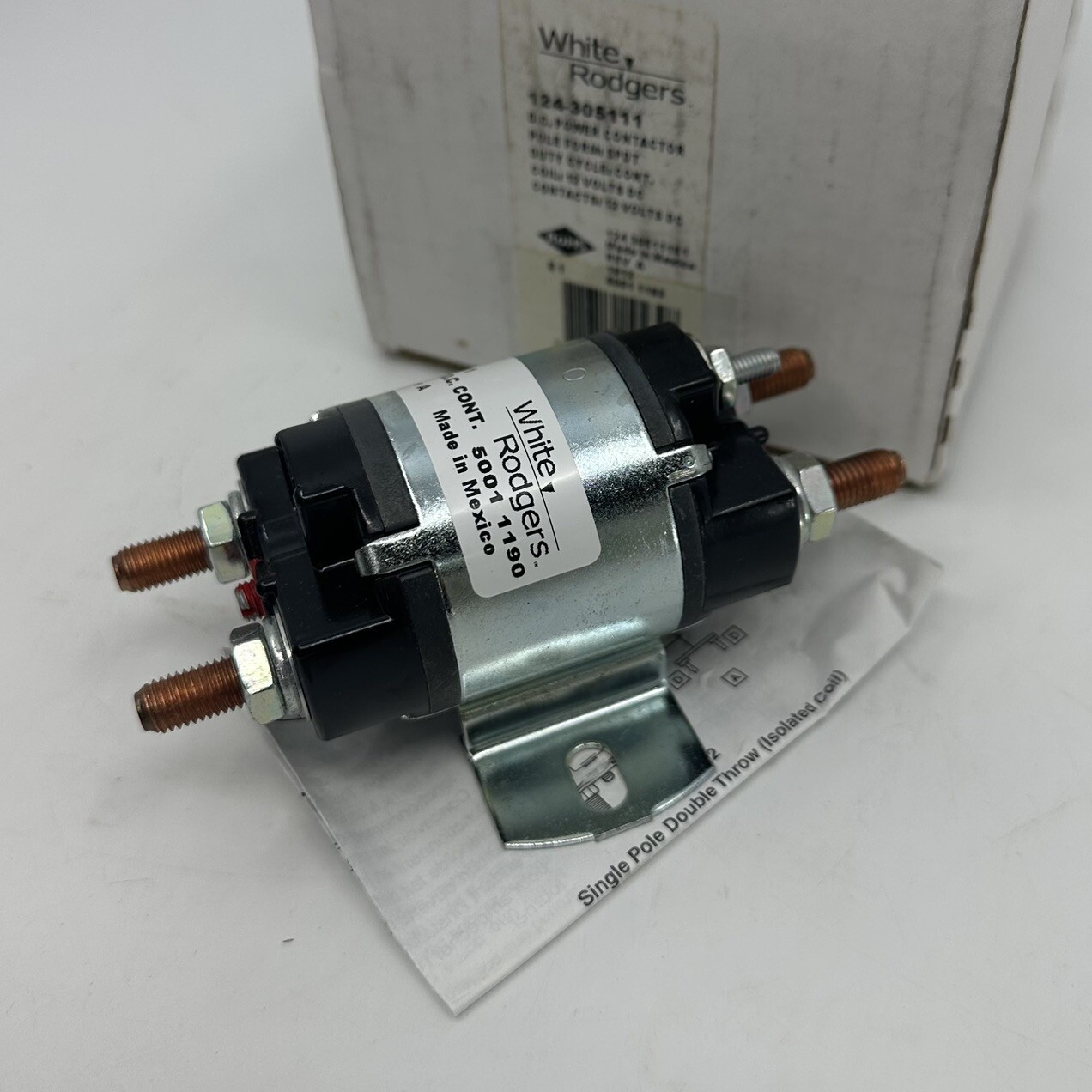 WHITE-RODGERS 124-305111 DC Continuous Power Solenoid 12V NEW IN BOX
