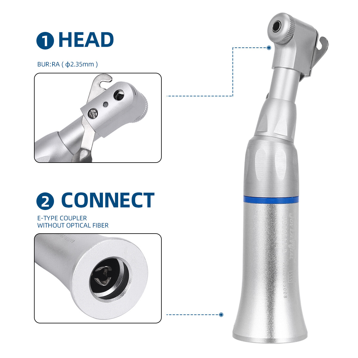 1 Set Estilo Dental 4 Agujero Alta y Baja Velocidad /Kit de Pieza de Mano de