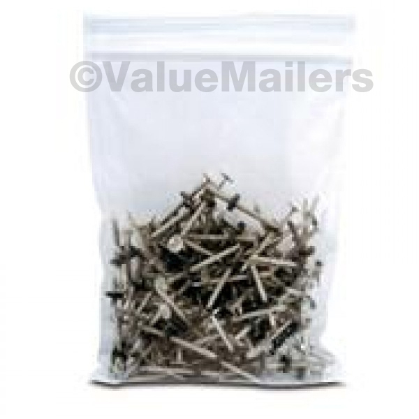 100 5×7 Clear Plastic Zipper Poly Locking Reclosable Bags 2 MiL