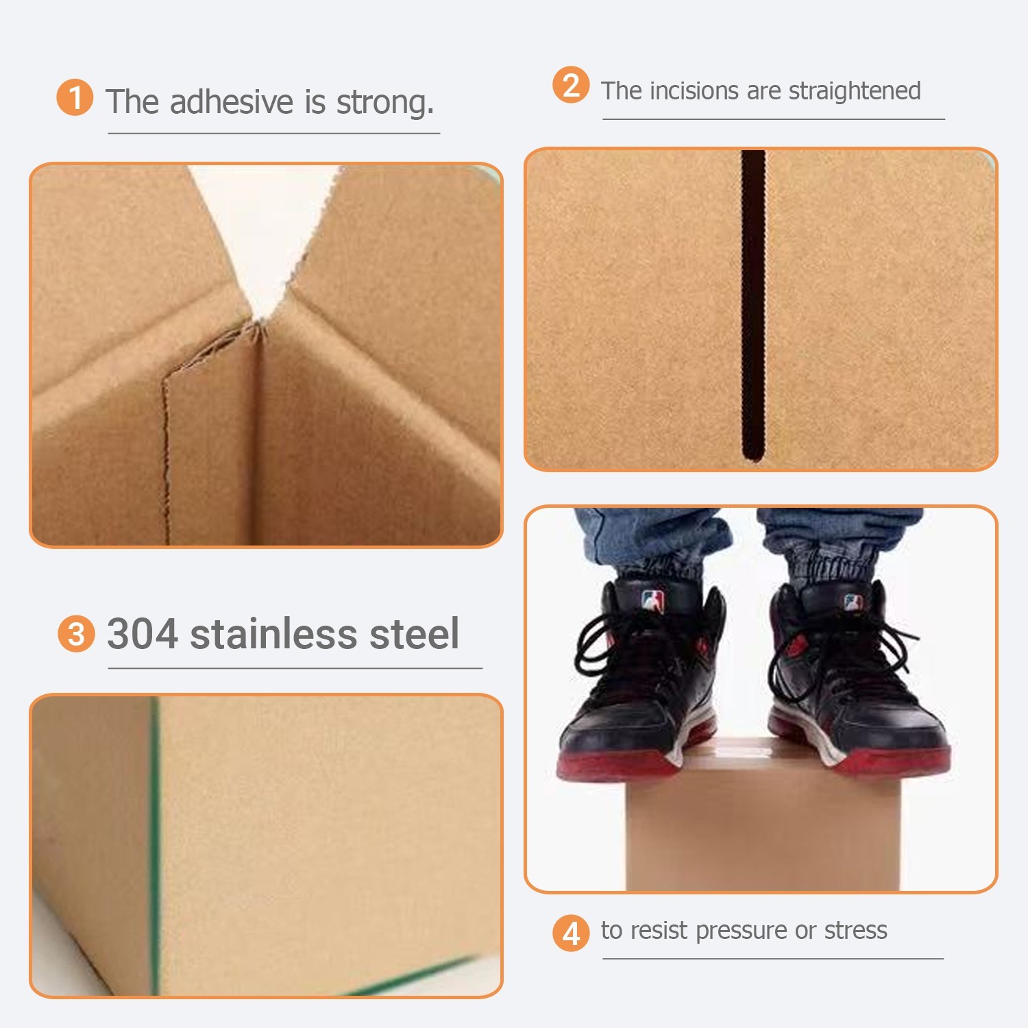 25pcs pack 16″ x 12″ x 8″Shipping Packing corrugated cardboard boxes color logo