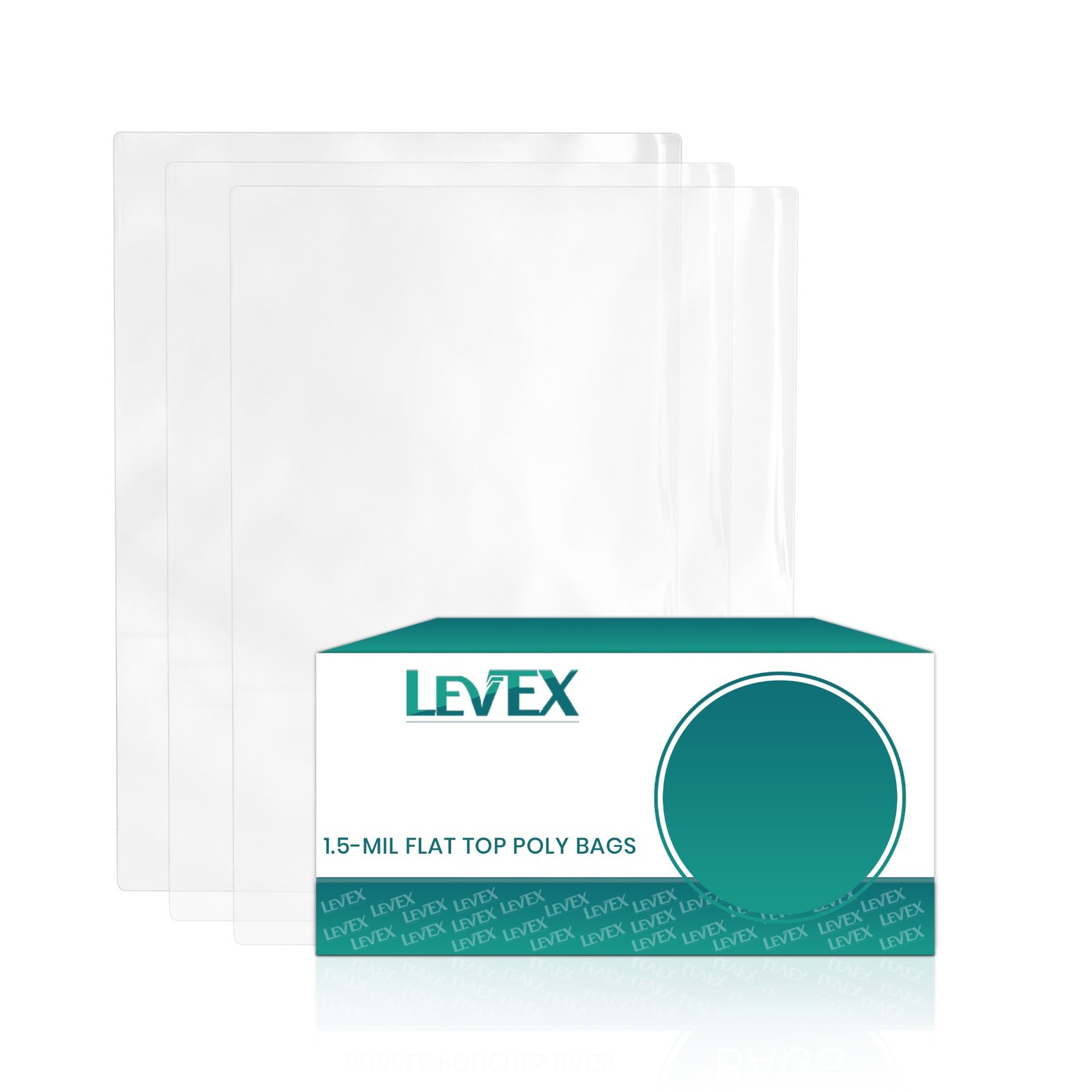 18″ x 36″ Clear Poly Bags 1.5-Mil Lay Flat Open Top Plastic Packaging Packing