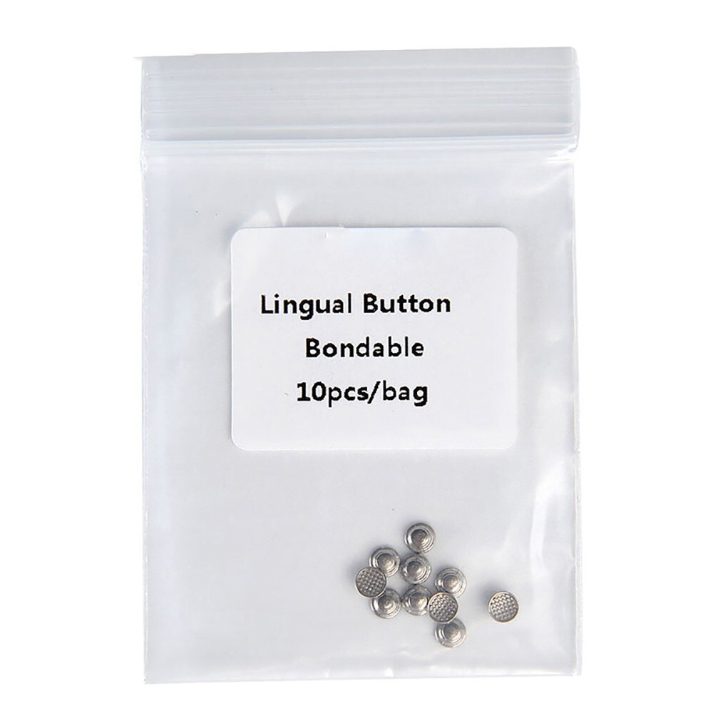 AZDENT Dental Orthodontic Lingual Button Bondable Round 10Pcs/Kit