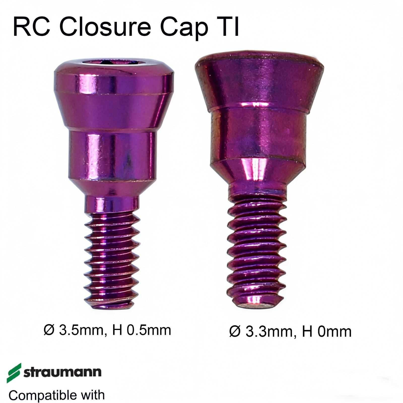 20Pcs US Dental Healing Abutment Closure Screw Fit Straumann B0ne Level NC/RC Ti