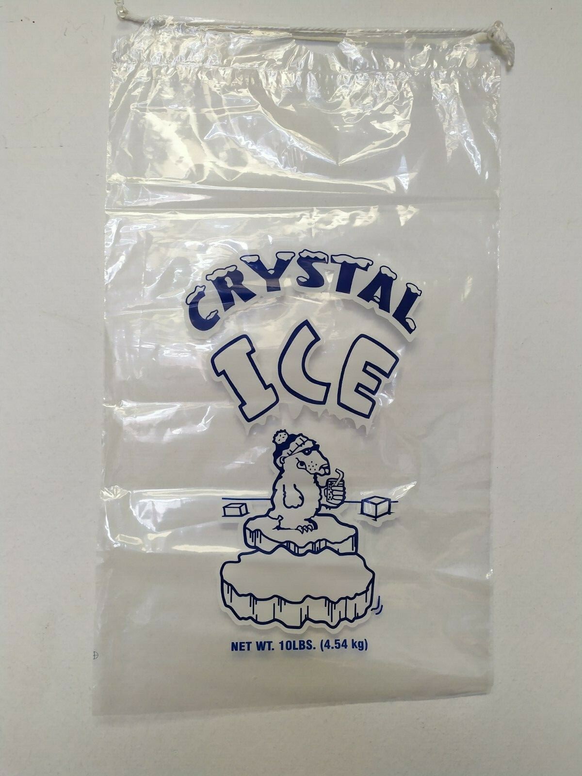 COMMERCIAL 10 Lbs / LB Ice Bag Bags Drawstring 1.5 Mil Choose Your Quantities