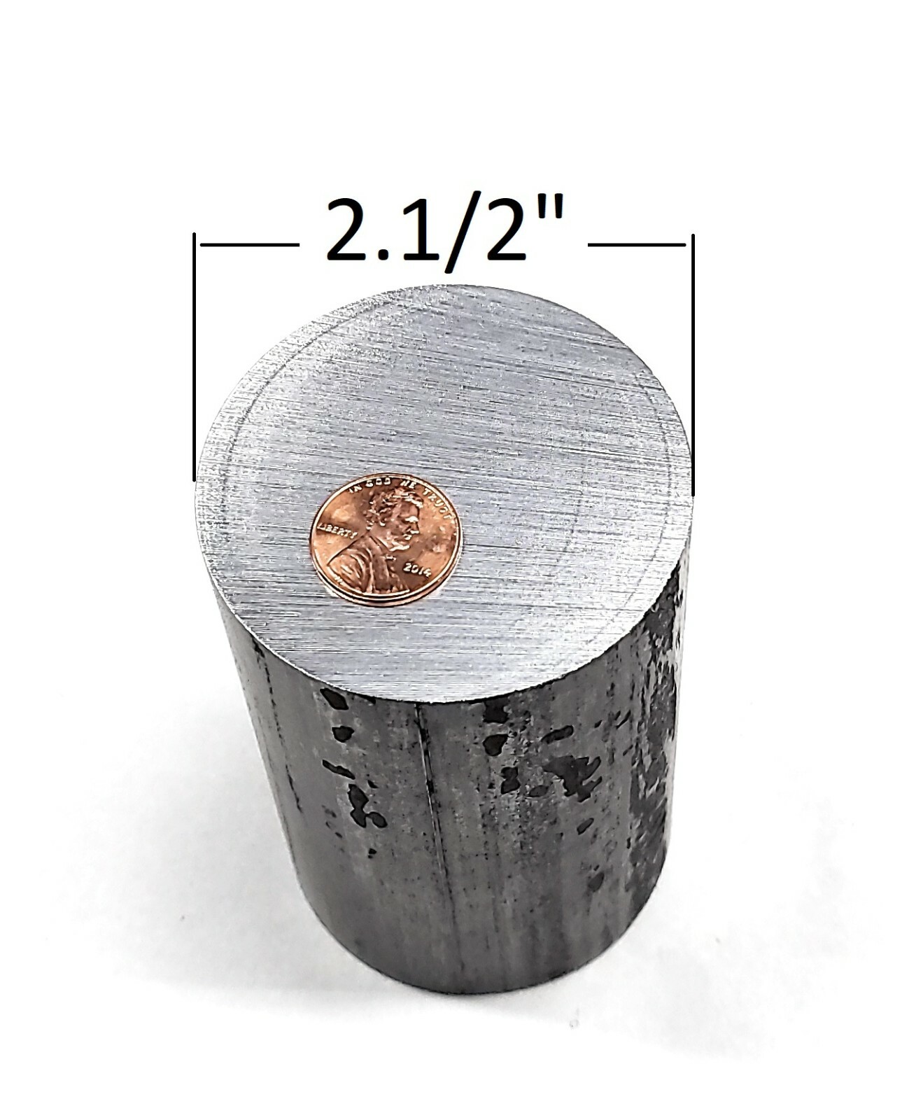 A36 Hot Rolled Steel Round Rod, 2.5″ OD x 6 inches Long, Lathe projects!