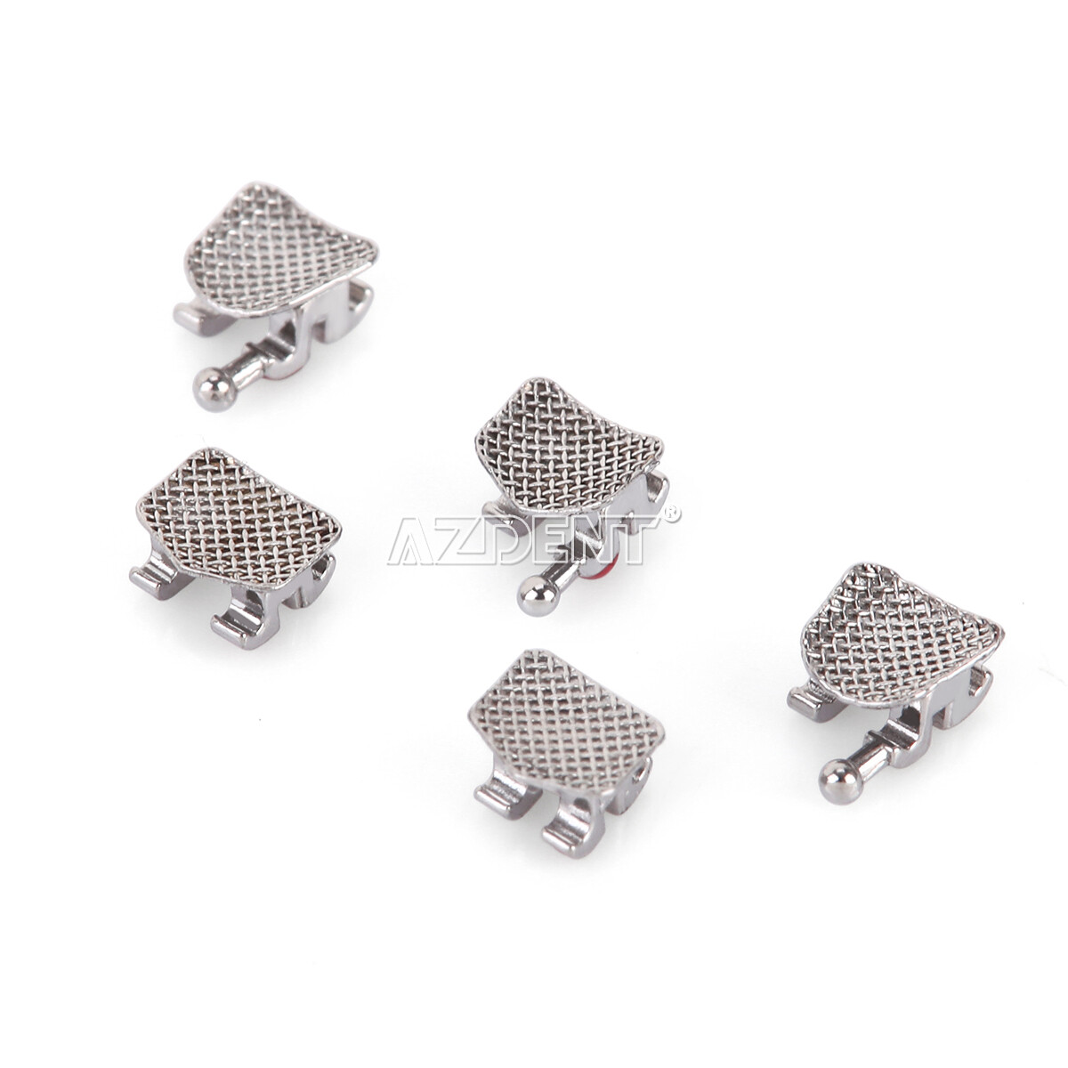 AZDENT 10X Dental Ortho Brackets Mini/Standard MBT/Roth 022/018 Hooks 3 4 5