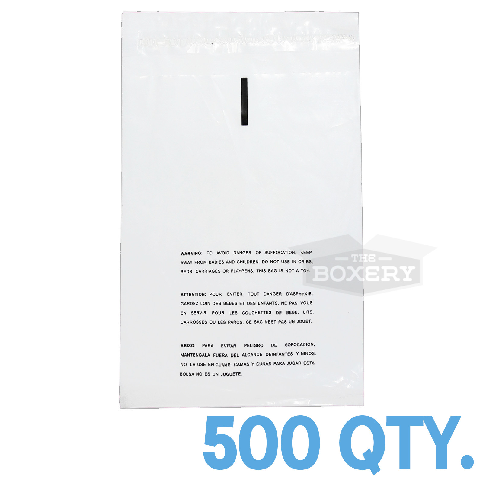 500 14×20 Self Seal Suffocation Warning Clear Poly Bags 1.5 mil Free Shipping