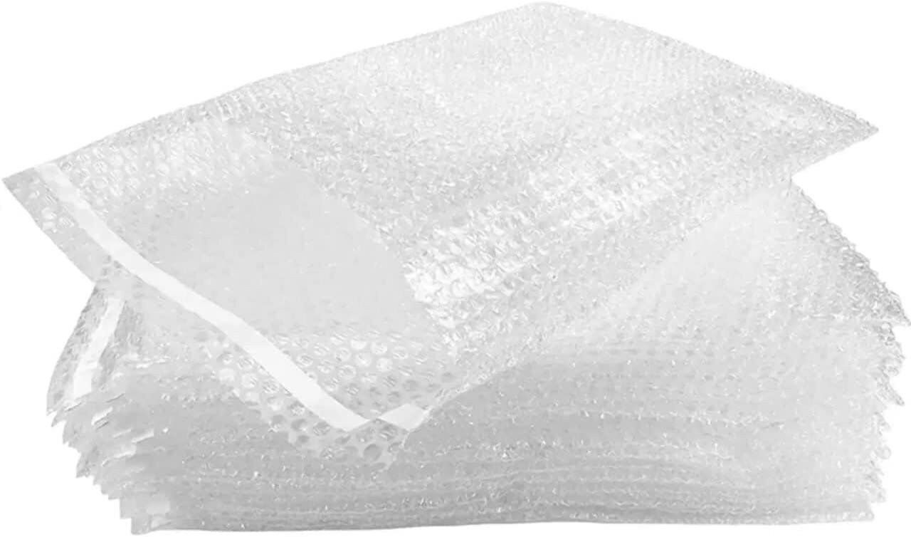 500 – 6×8.5 Bubble Out Pouches Bags Wrap Cushioning Self Seal Clear 6″ x 8.5″