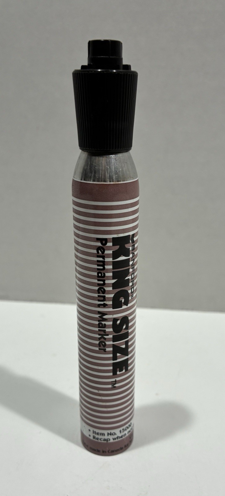 Sanford King Size Vintage Black Permanent Marker Metal Strong Odor, 15000