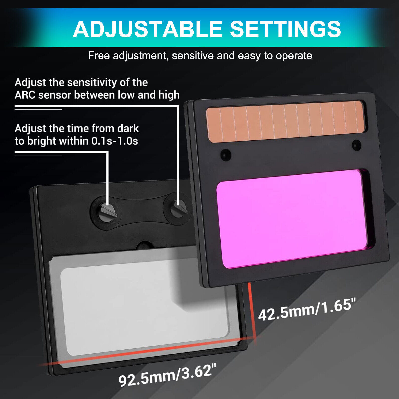 True Color Solar Auto Darkening Welding Helmet Arc Tig Mig Grinding Hood