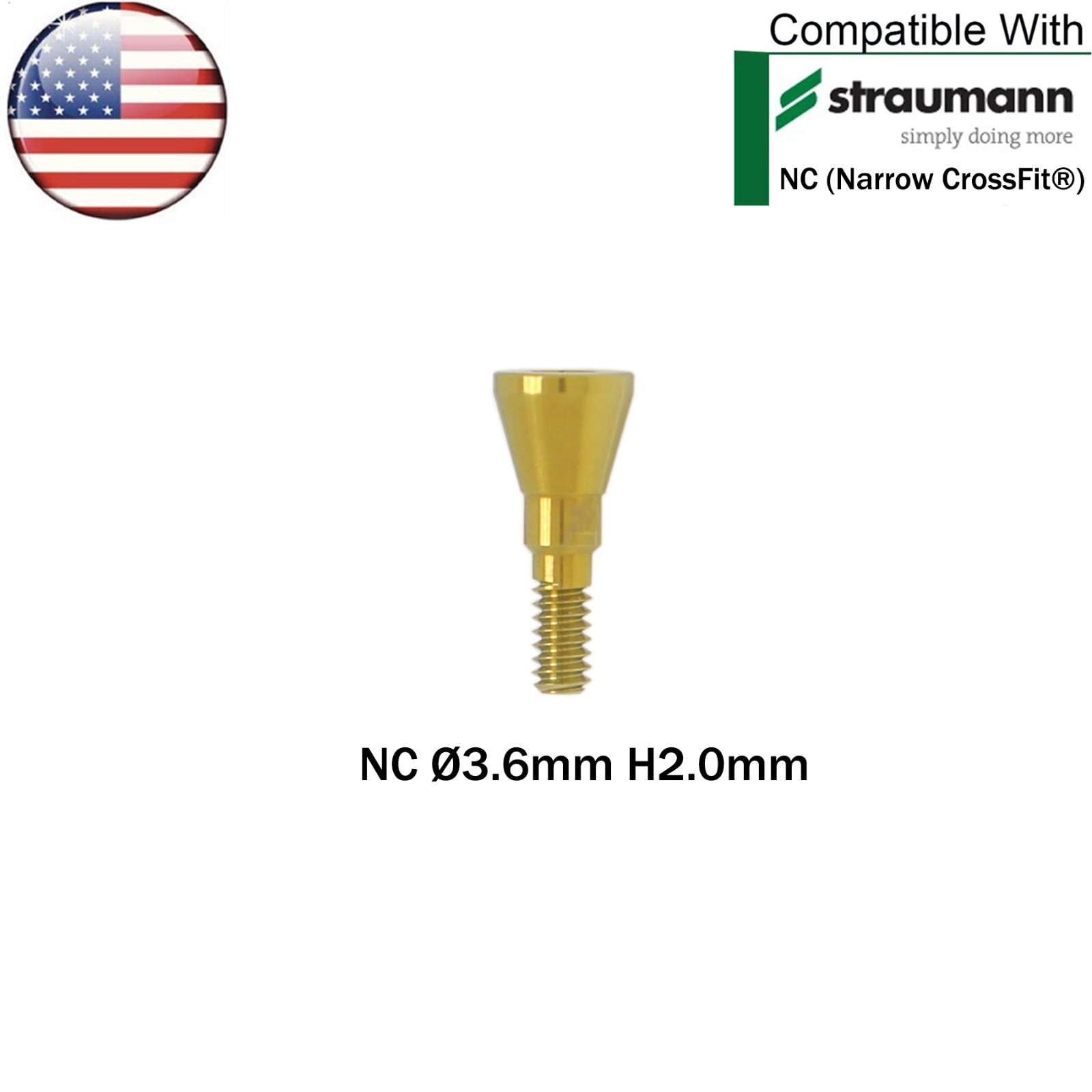 US Straumann Dental NC Healing Abutment Healing Closure Cover Cap Fit ITI BL/BLT
