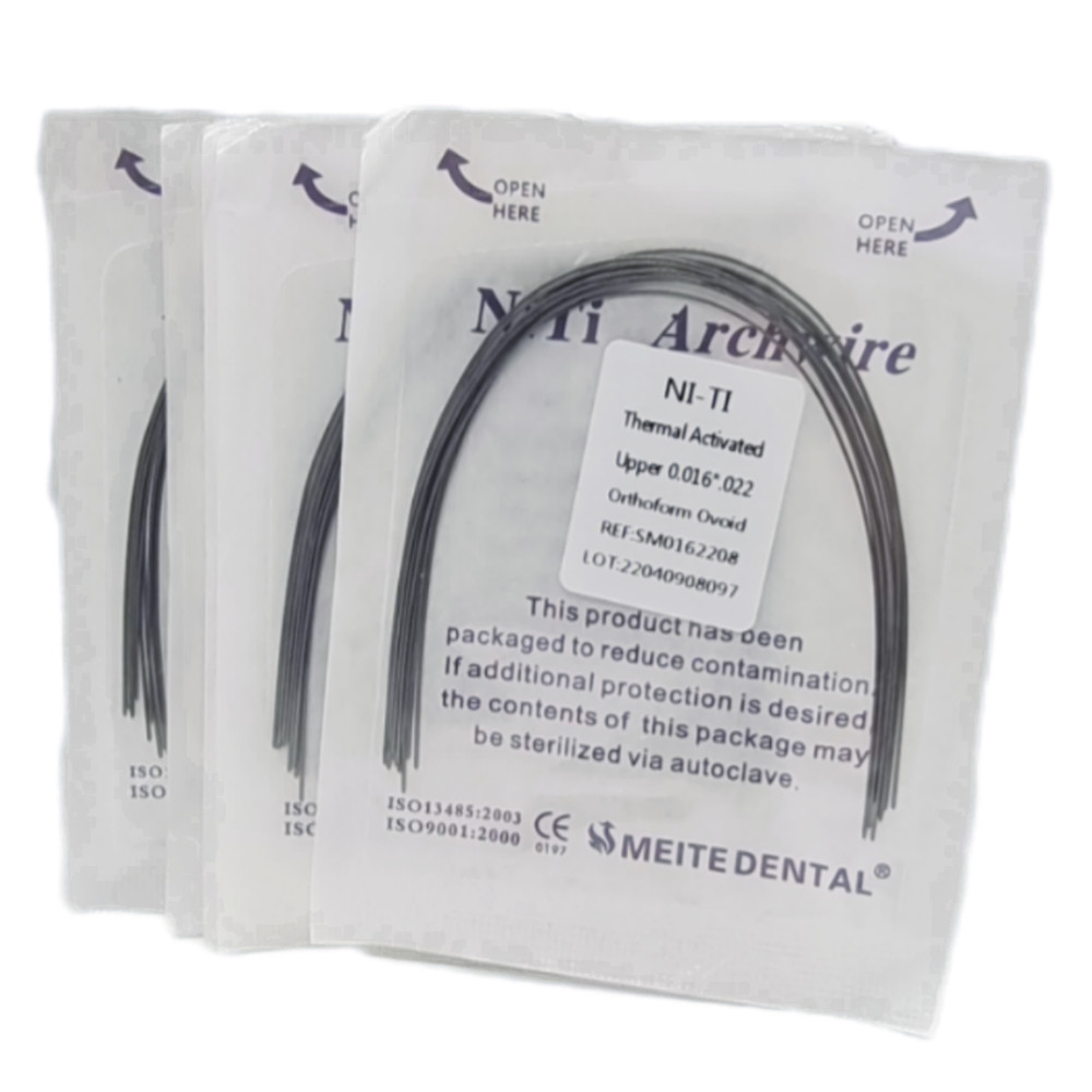 Alambre de Arco Rectangular Niti Activado Térmicamente para Ortodoncia