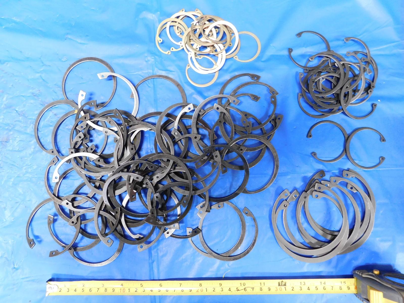 LOT OF NEW ? STEEL INTERNAL RETAINING RINGS VARIOUS SIZES SOME ZINC COATED