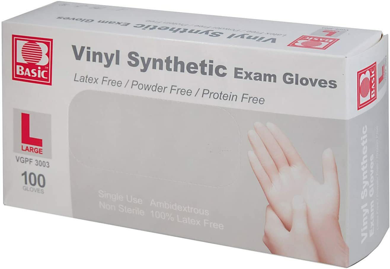 Basic Vinyl Gloves,Size S M L XL ,QTY 10-2000PCS**Buy One, Get One at 50% Off!
