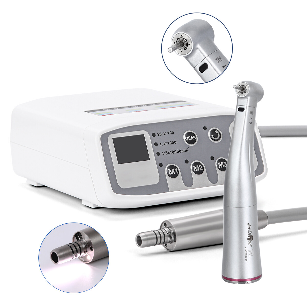 AZDENT Dental LED Electric Brushless Micro Motor / 1:5 LED Handpiece