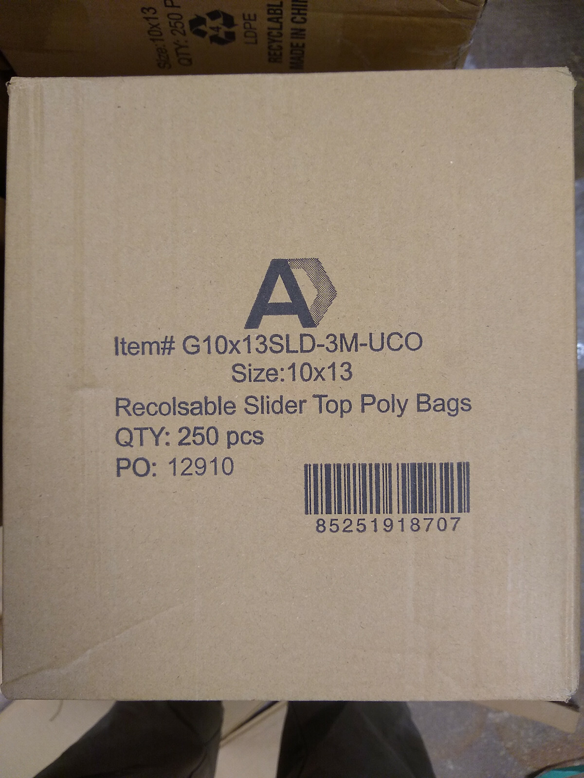 250 10×13 Clear Plastic Slide Seal Slider Zipper Reclosable Poly Bags 3 Mil LDPE