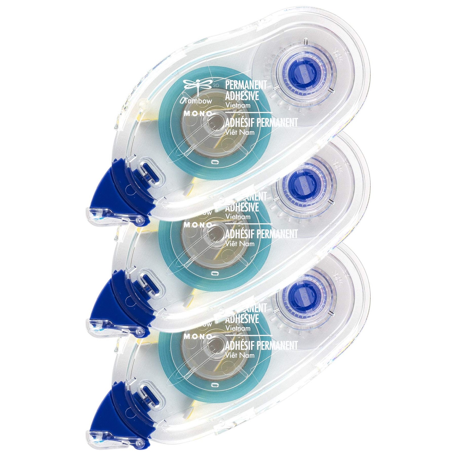 3 PCS MONO Permanent Adhesive Refills 62207 Strong Instant Bond Tape