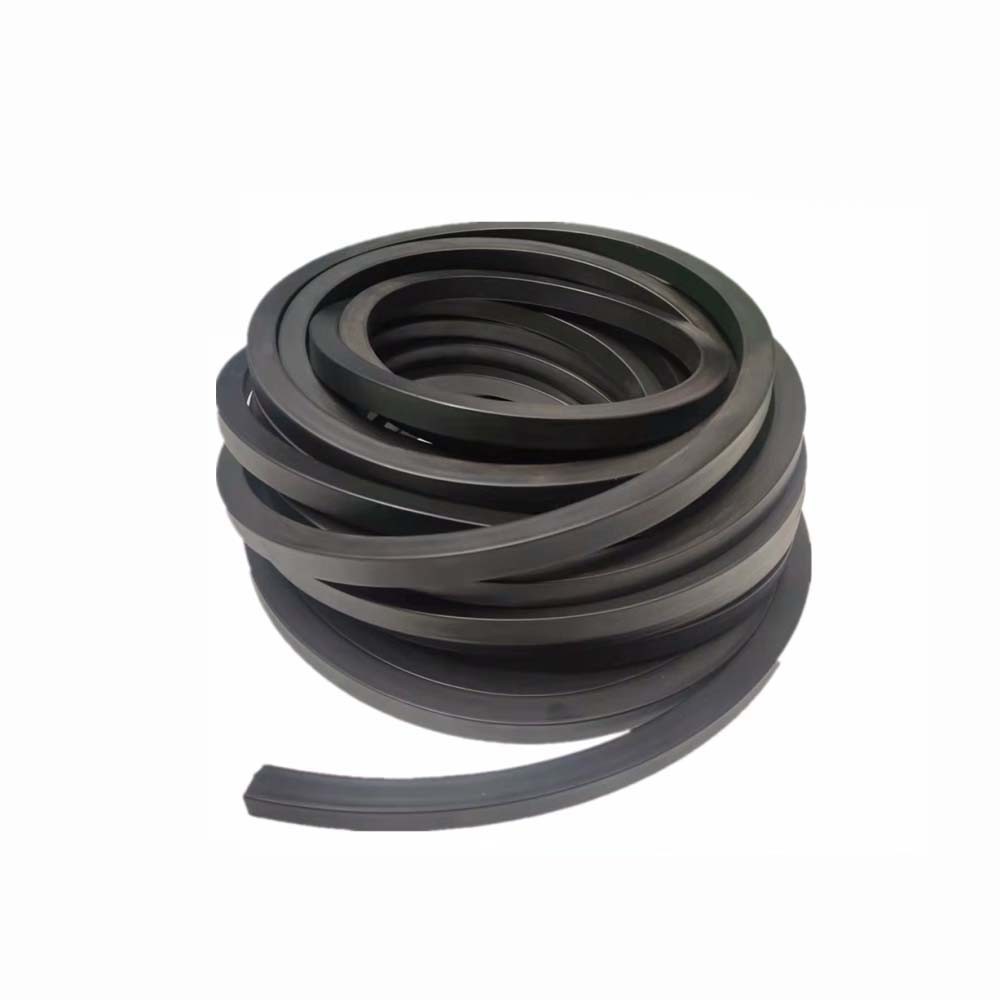 Black Fluororubber Square Seal Strip Fluorine Rubber Seal Square Bars Oil Proof