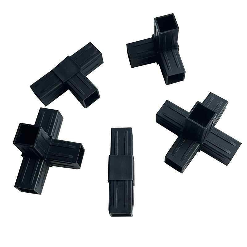 Square Tube Socket Connector Joints Plastic Profiles Connections 2/3/4/5-Way