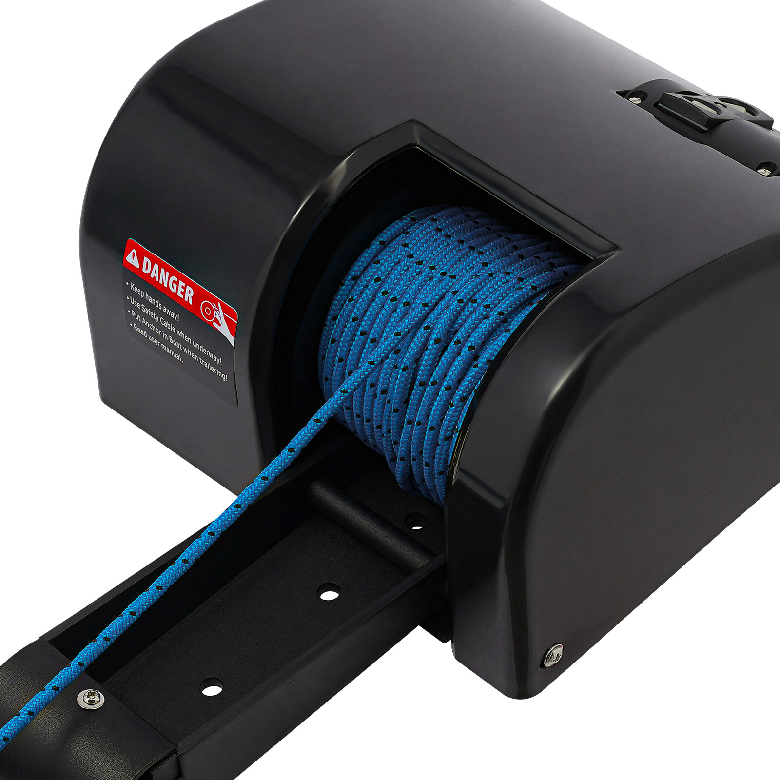 Boat Marine Electric Anchor Winch Boat Winch with Anchor Roller & Remote Control