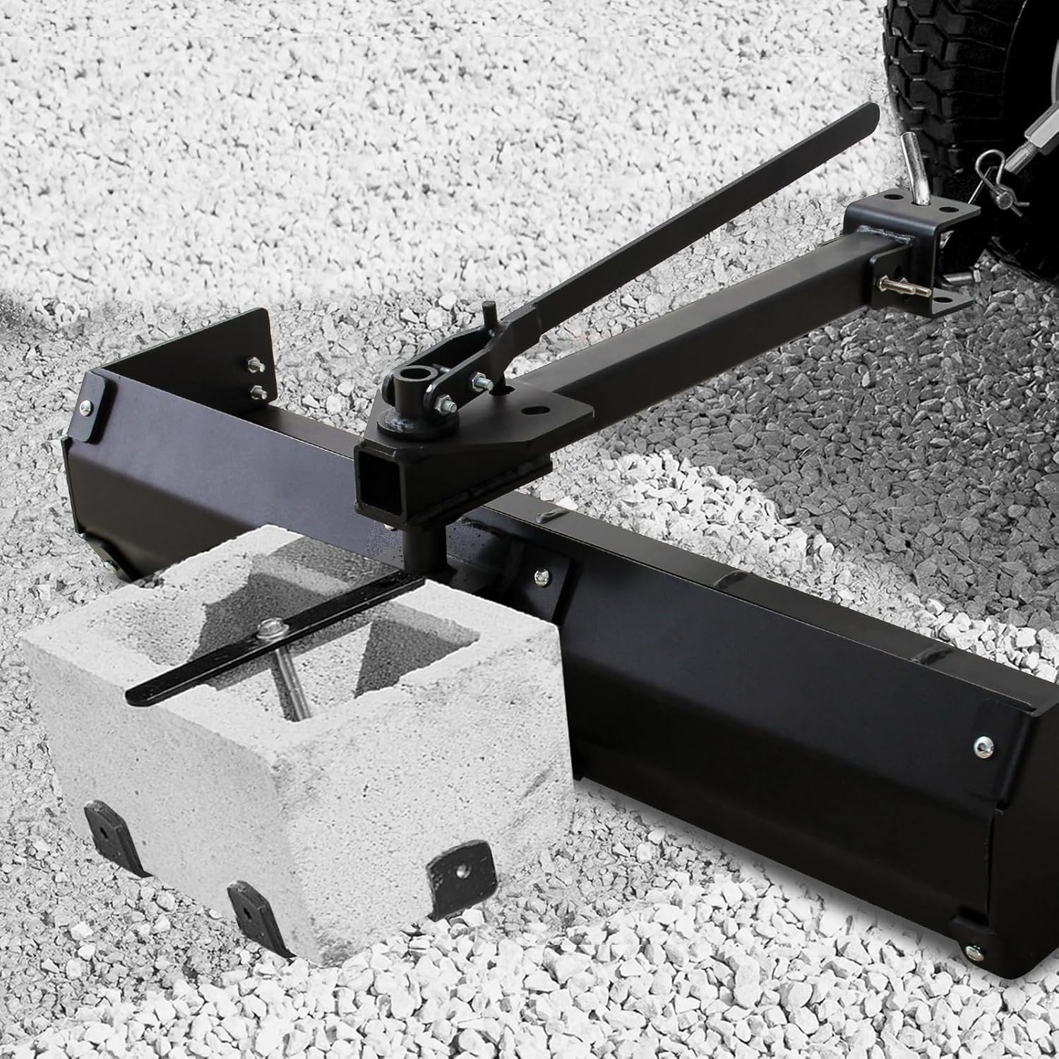 42″ Heavy Duty Tow-Behind Box Scraper, Tractor Grader Blade Attachment for ATV
