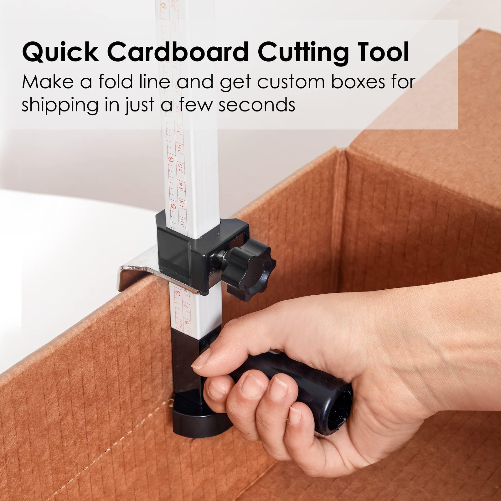 Resizer Tool with Scoring Wheel – Cardboard reducer to Customize Boxes – scor…