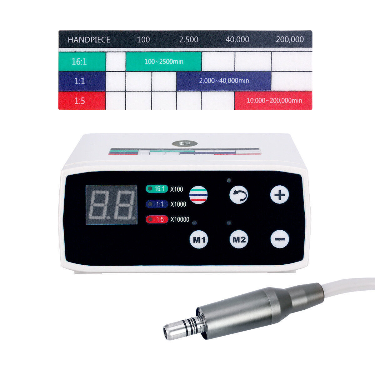Dental Brushless LED Electric Micro Motor /1:1/1:5/1:4.2 Increasing Handpiece