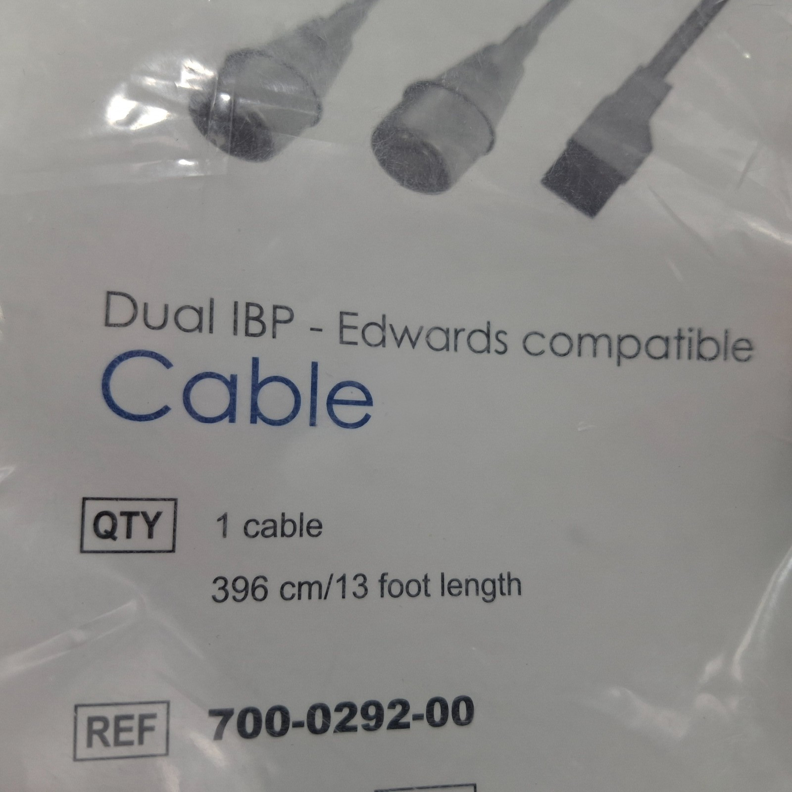 TruLink Dual IBP Edwards Compatible Cable 13 Foot REF 700-02929-00