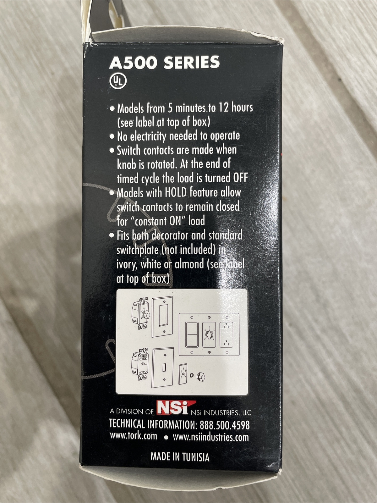 🔴(QTY 2) TORK A530MH Mechanical Light Timer 5 Min–12 Hr 120V A500 Series‼️