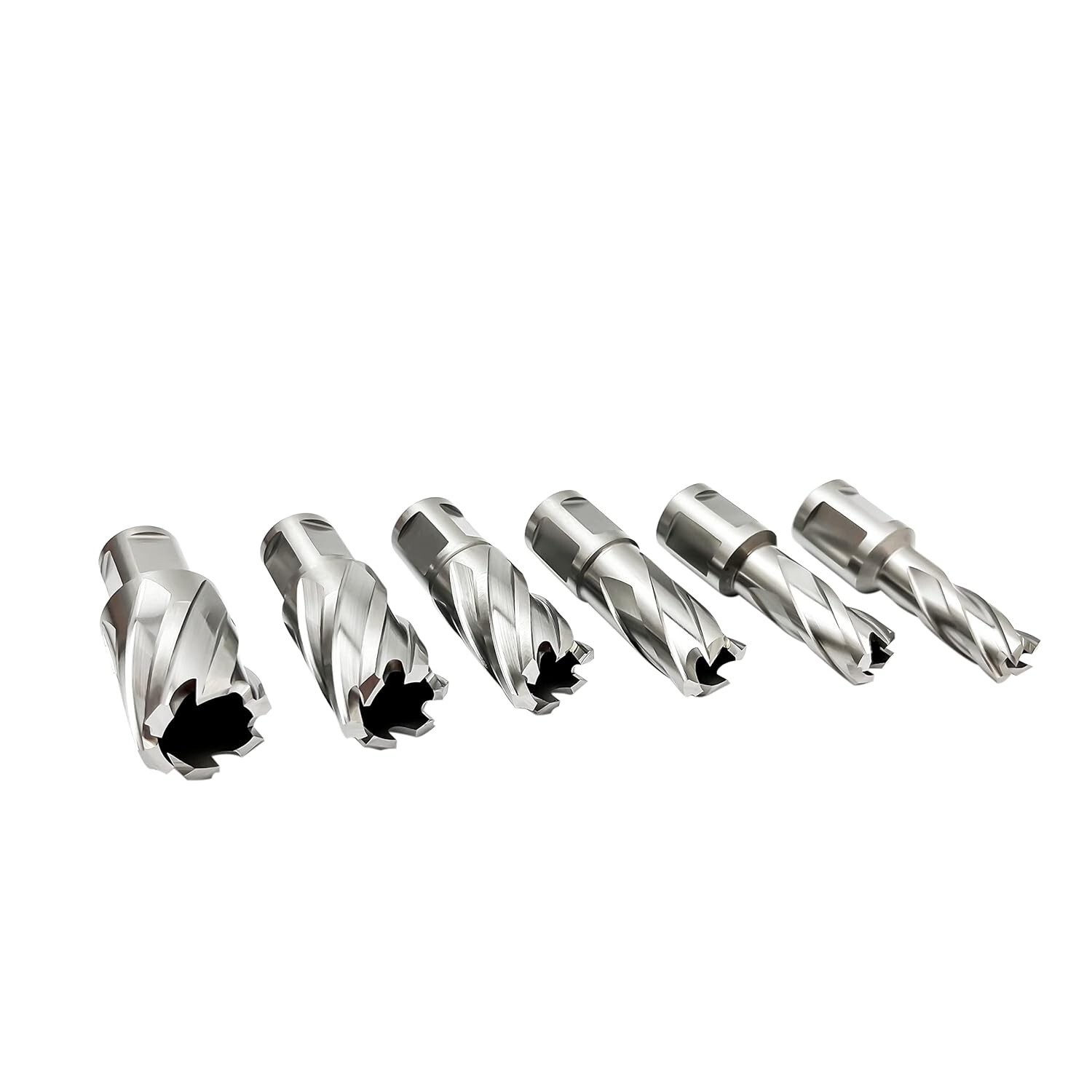 6pc Set Annular Cutter 3/4″ Weldon Shank 9/16 11/16 5/16 5/8 Magnetic Drill Bit