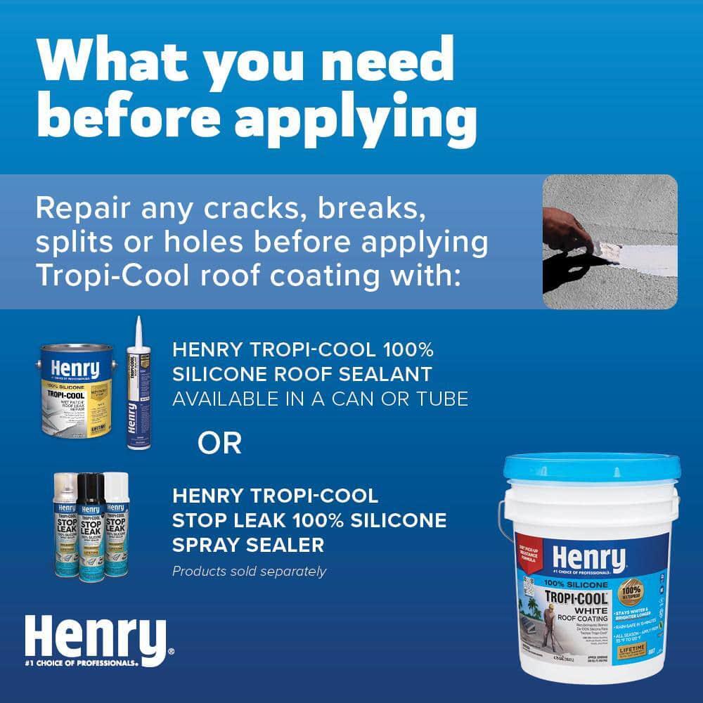 887 Tropi-Cool 100% Silicone White Roof Coating 4.75 Gal.