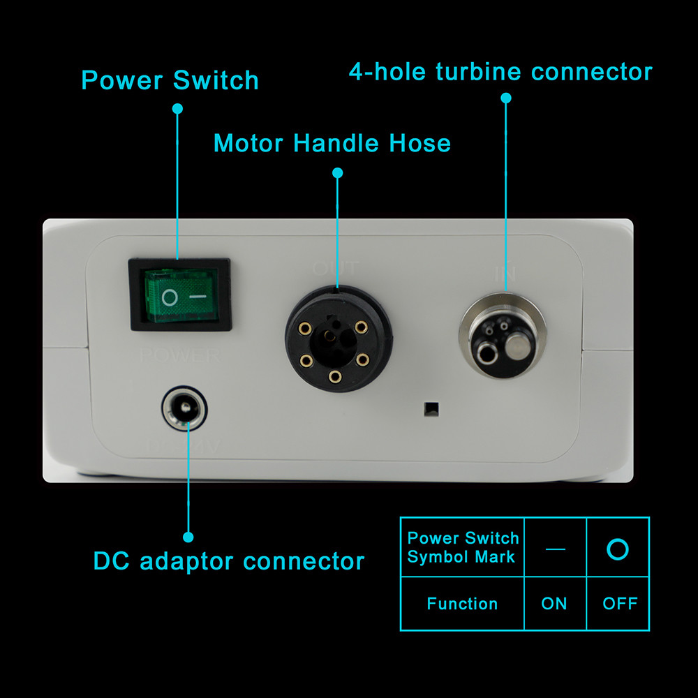 Dental Electric Motor + 1:1 + 1:5 + 16:1 LED Handpiece Contra Angle