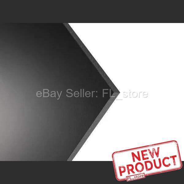 2 PACK Black HDPE Plastic Sheets 1/16 Thick x 12″ X 12 High Density Polyethylene
