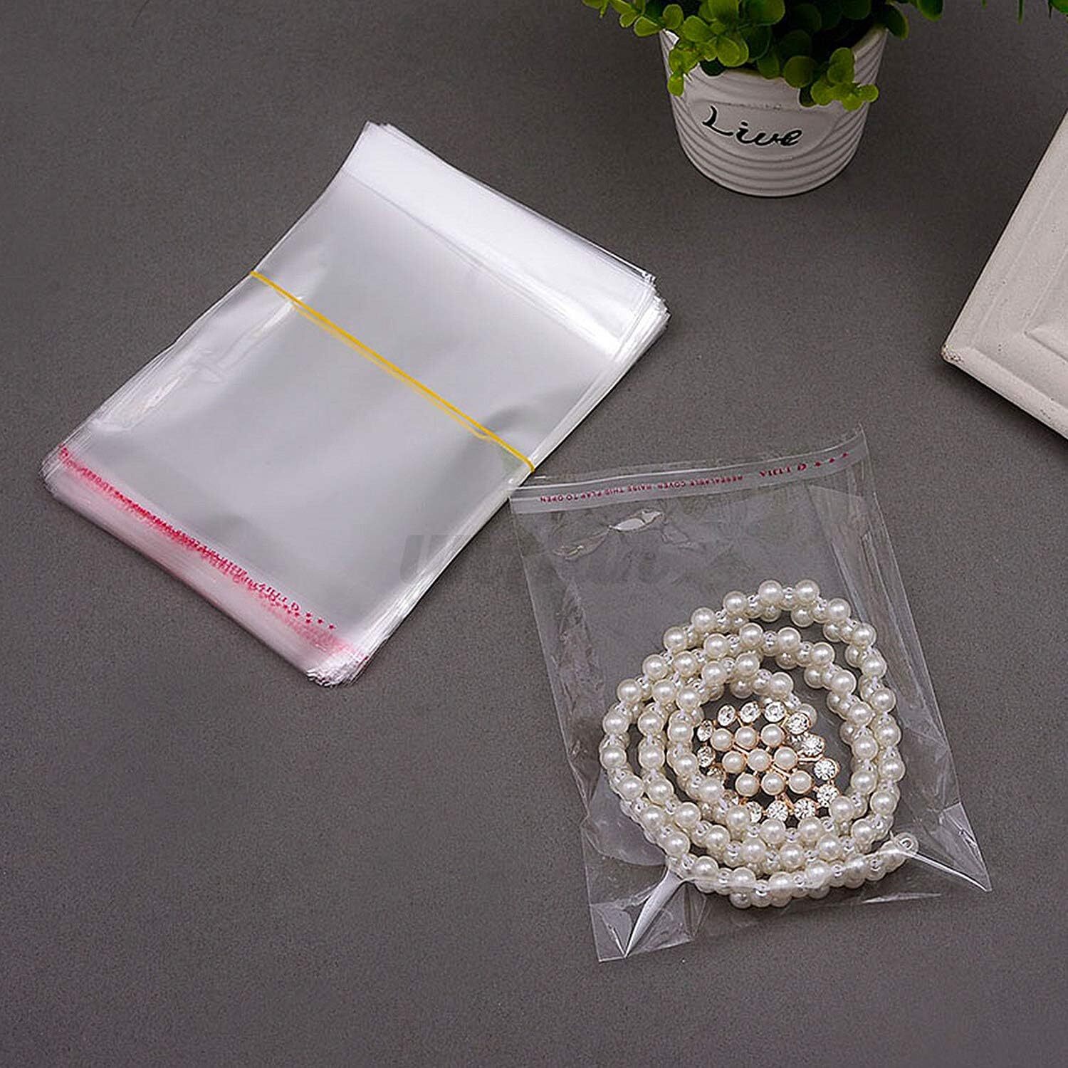 Any Size Clear Resealable Self Sealing Cello Cellophane Bag Plastic OPP Poly Bag