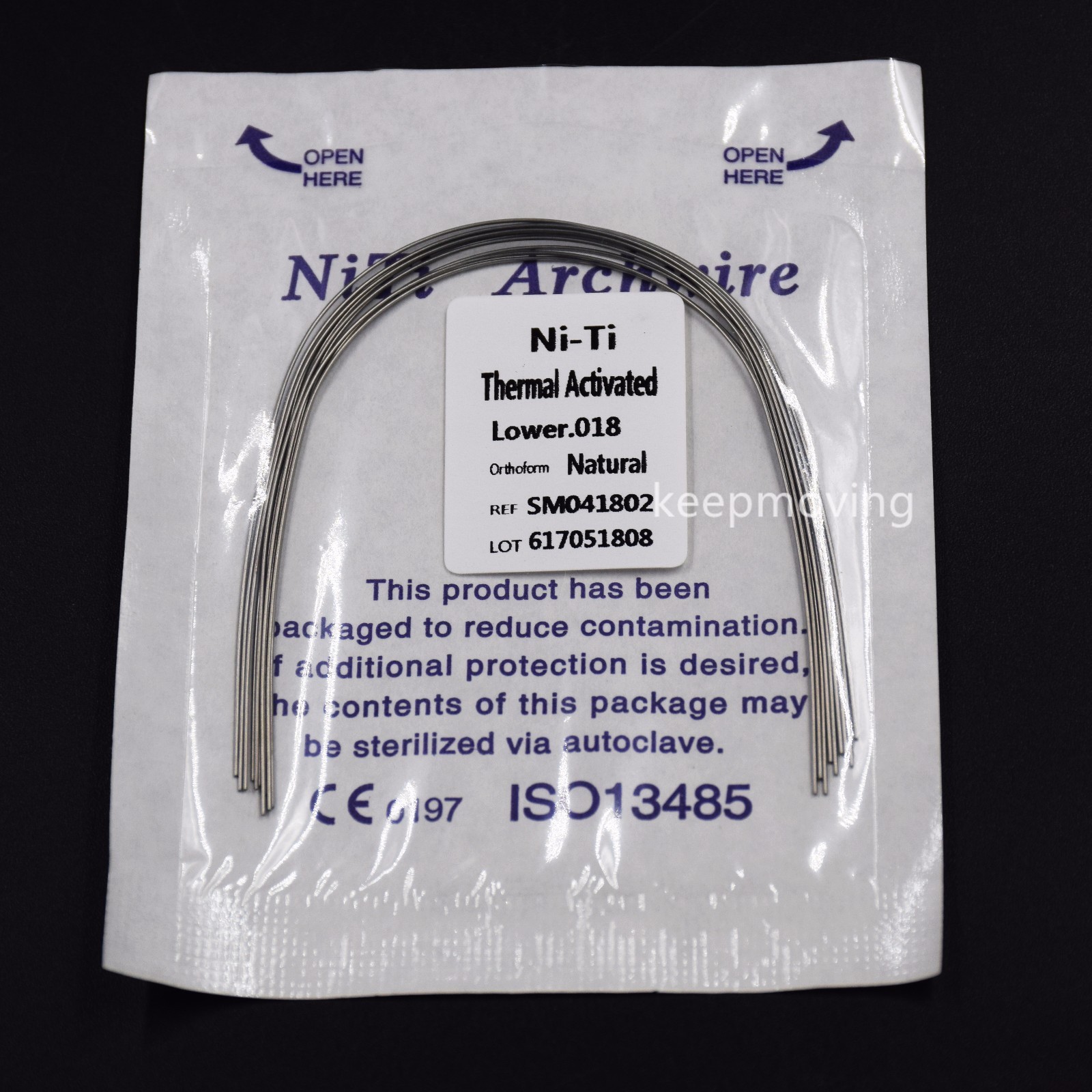 10 Pcs Dental Ortho Niti Thermal Activated Round Natural Arch Wire Form All U/L