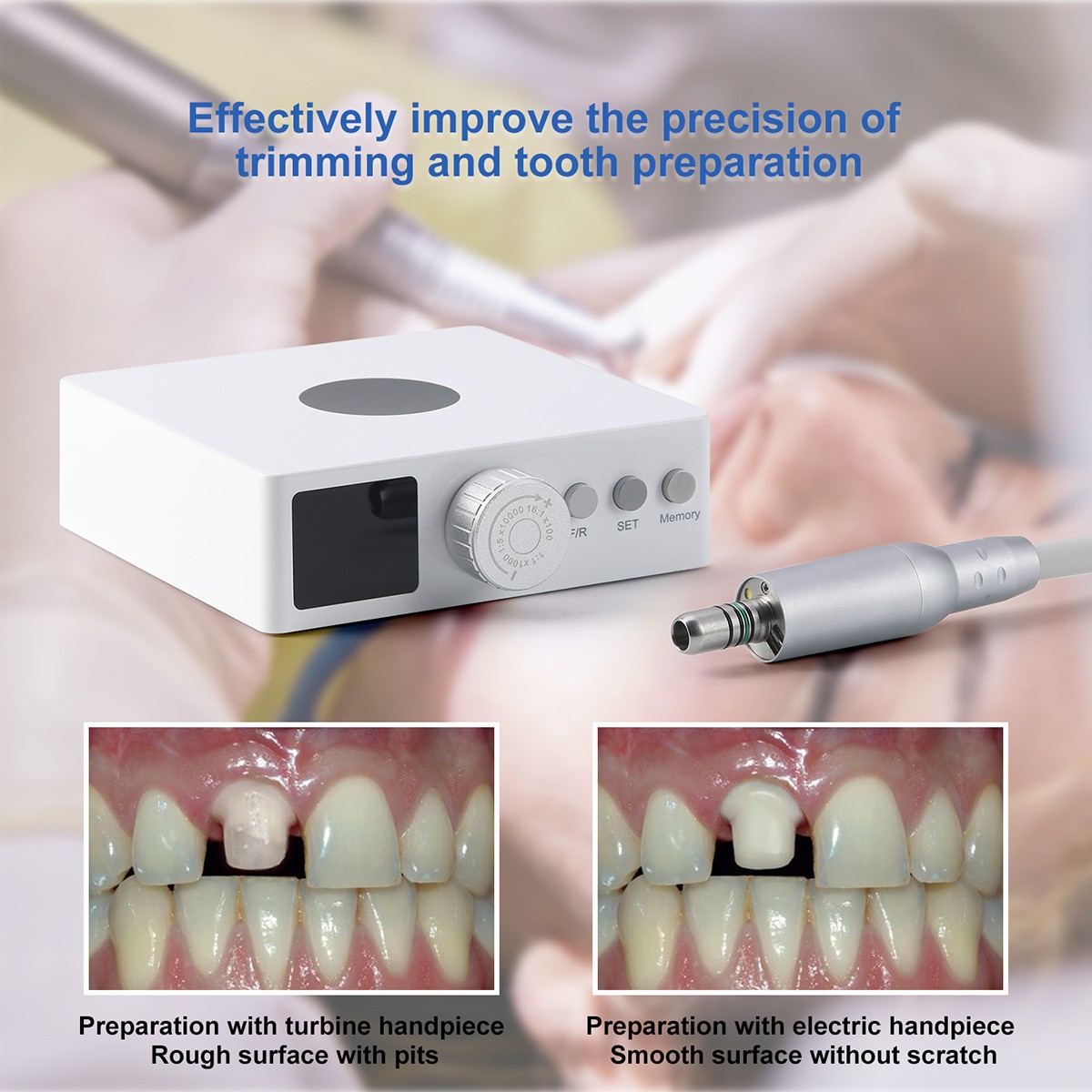 AZDENT Dental Electric Brushless Micro Motor LED/ 1:1/1:5 /16:1 Handpiece