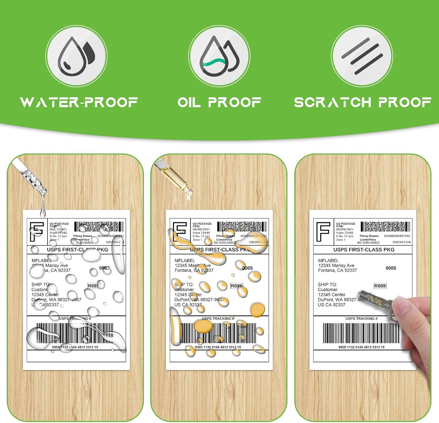 4X6 Direct Thermal Shipping Labels – 4 Rolls of 450 Labels/Roll, Compatible w…