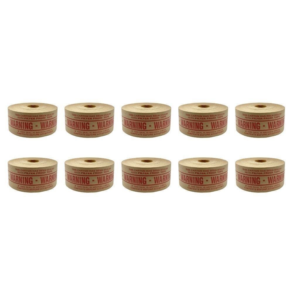 5.5 Mil Paper Re-inf Red Printed Tape 2.75 Inch x 150 Yard Wolverine Tape 10 Rls