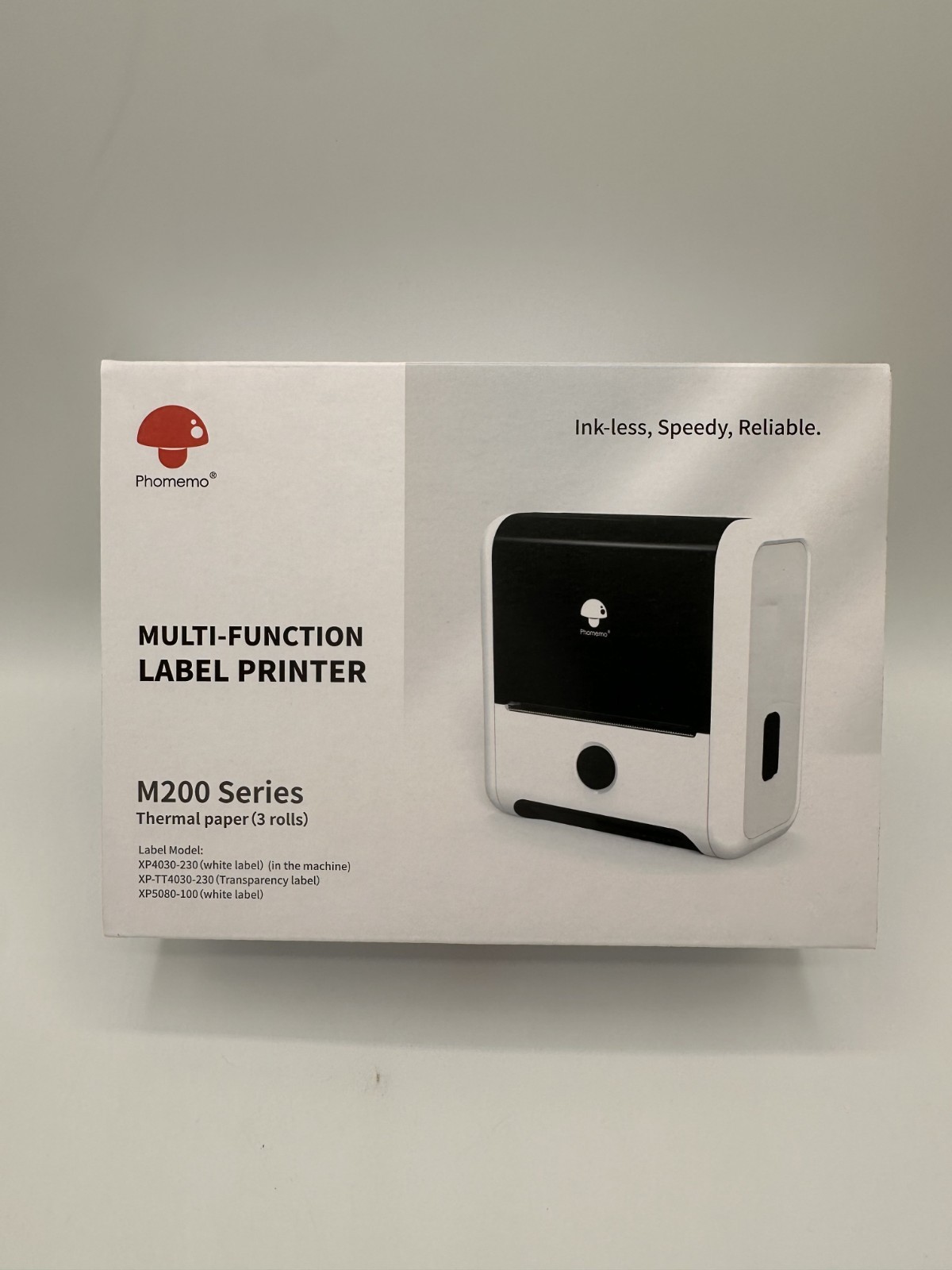 Bluetooth Thermal Label Printer-Upgraded ver of M110, Address Barcode, w/ 3 ROLL