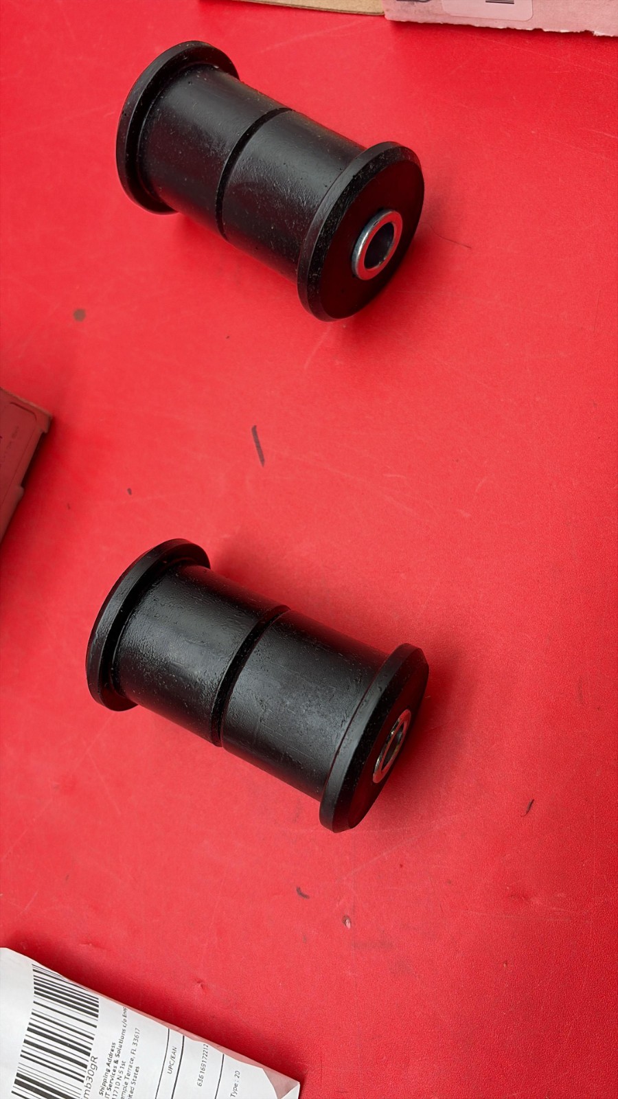 PROTHANE Universal Bushing Kit 1.5in OD x 3in L x 1/2in, Black