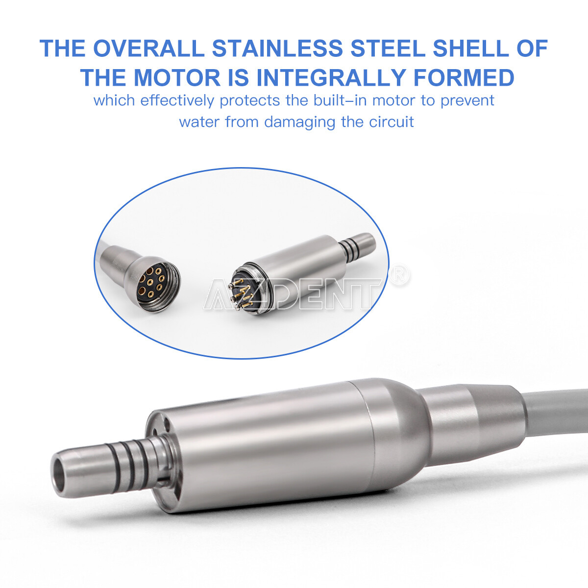 Dental LED Brushless Electric Micro Motor E-Type /1:1 LED Contra Angle Handpiece