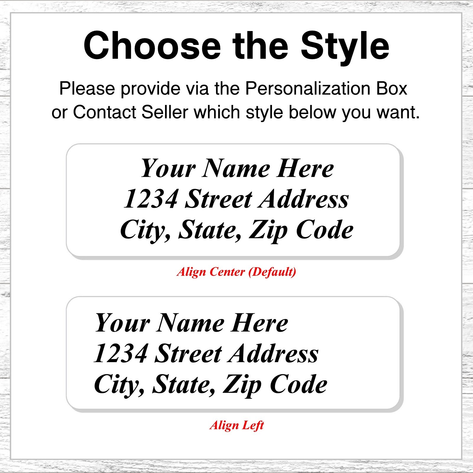 400 Personalized Return Address Labels Printed Text 1/2 x 1 3/4 Inch Plain Text
