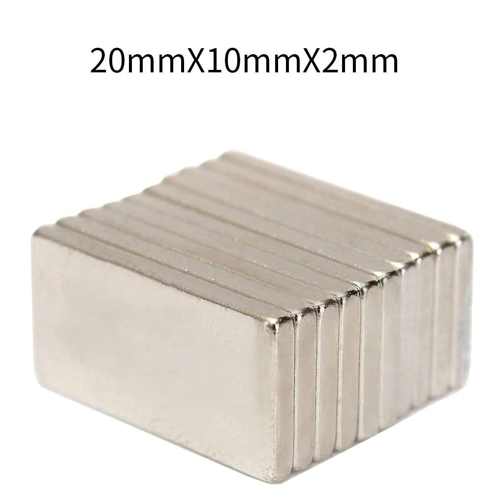 30-200Pcs Strong Block Fridge Magnet Square Rare Earth Neodymium 20x10x2mm N52
