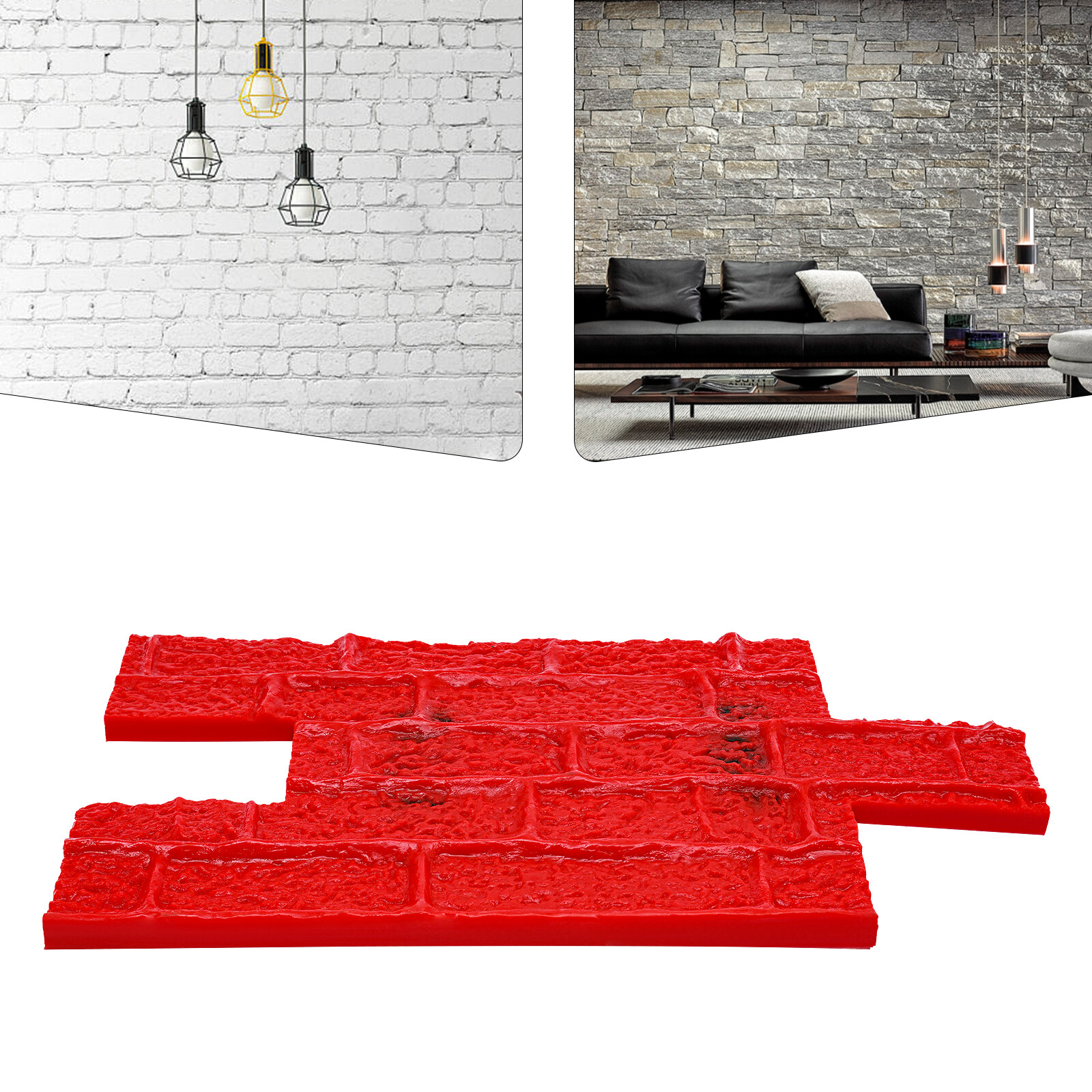 1* BIG Concrete Texturing Skin 22×12″ Concrete Stamps Mats Set Concrete Stamping