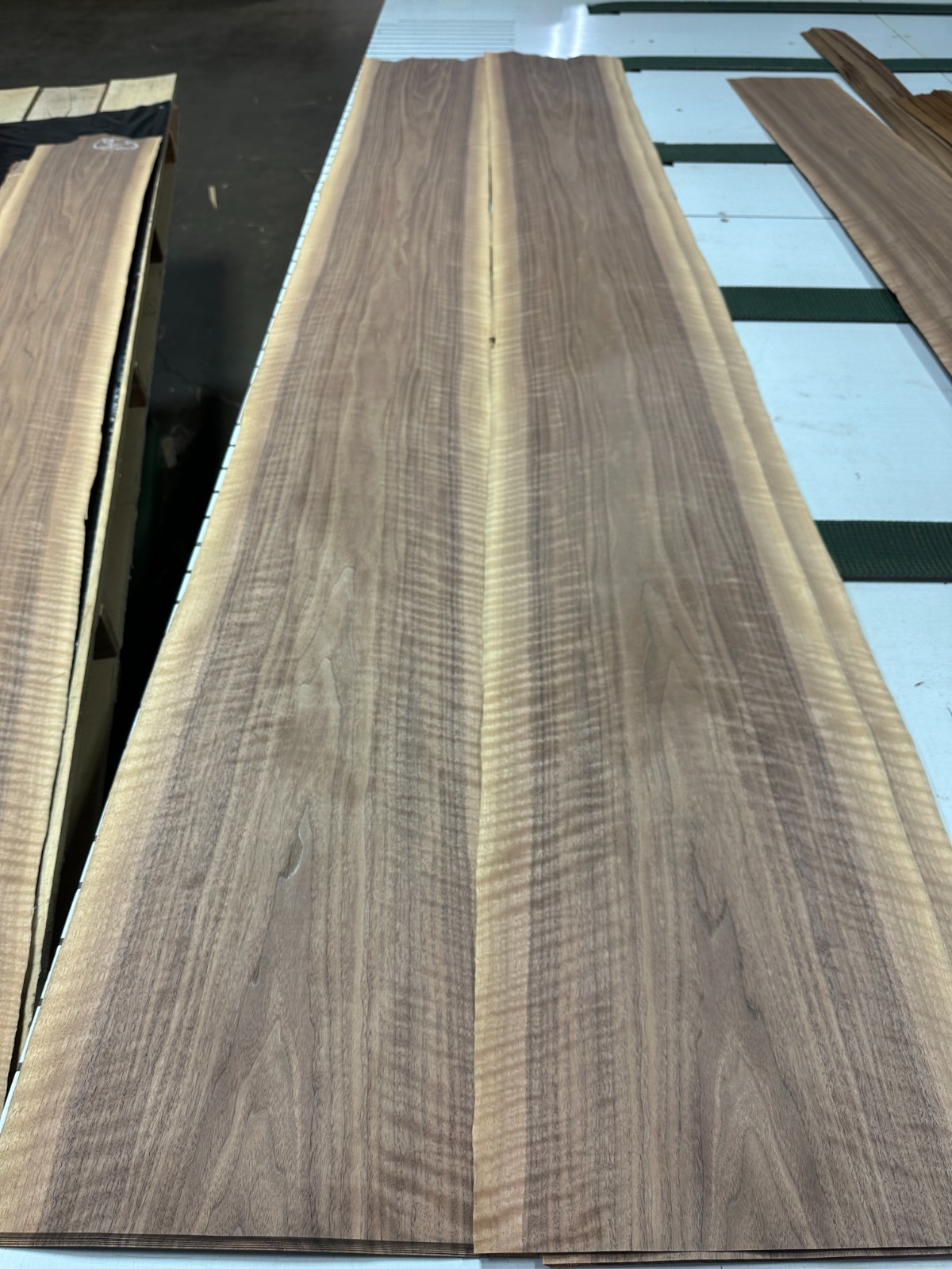 Walnut Raw Wood Veneer 2 sheets 100” x 12” 320K