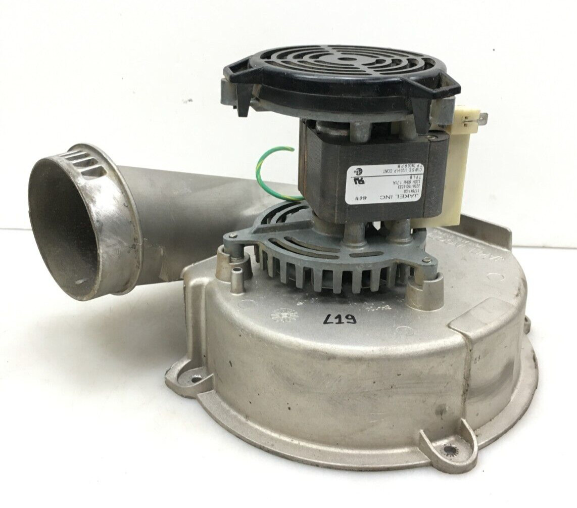 JAKEL J238-150-1533 Furnace Draft Inducer Motor 117847-00 120V used, tested #L19
