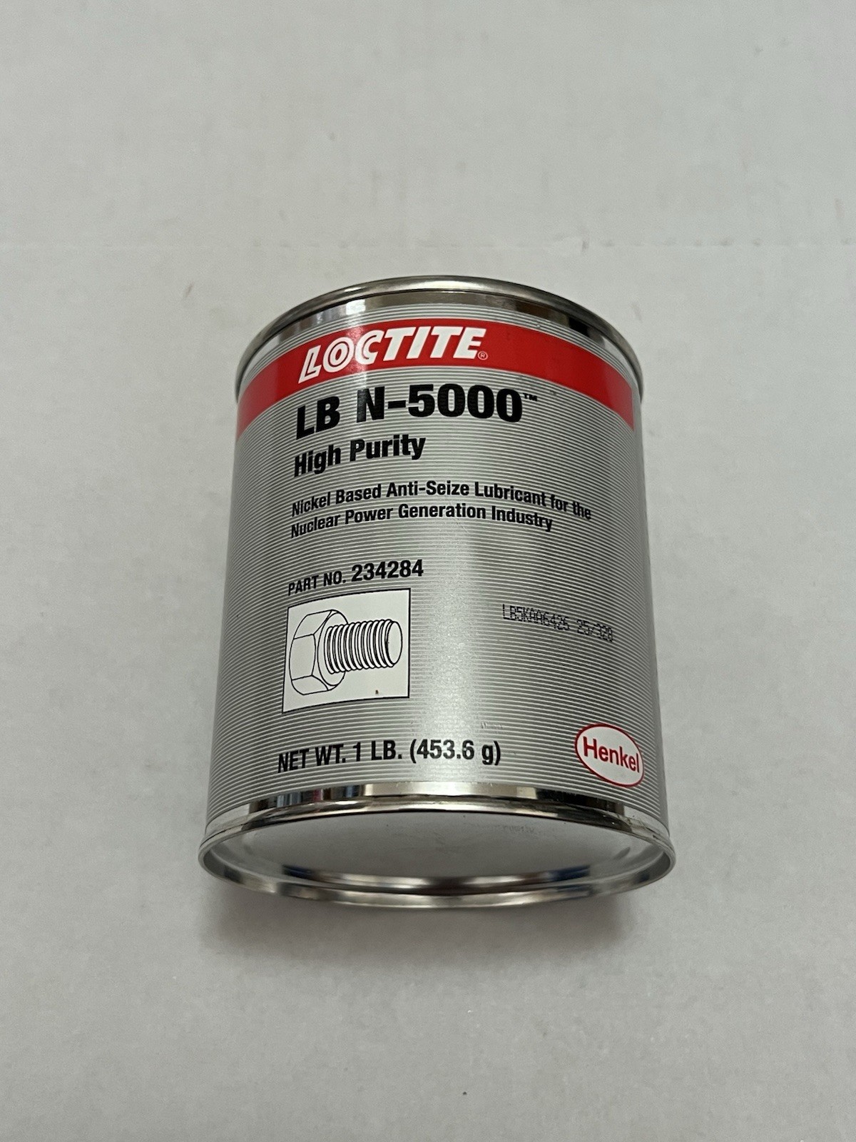 New Loctite LB N-5000 High Purity Nickel Based Anti-Seize Lubricant (Dented)