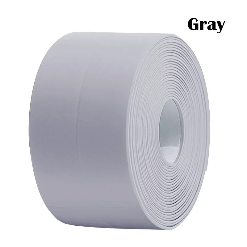 1/2/3.2M PVC Self-adhesive Sealing Tape Waterproof Oil-Proof Kitchen Sink Edge