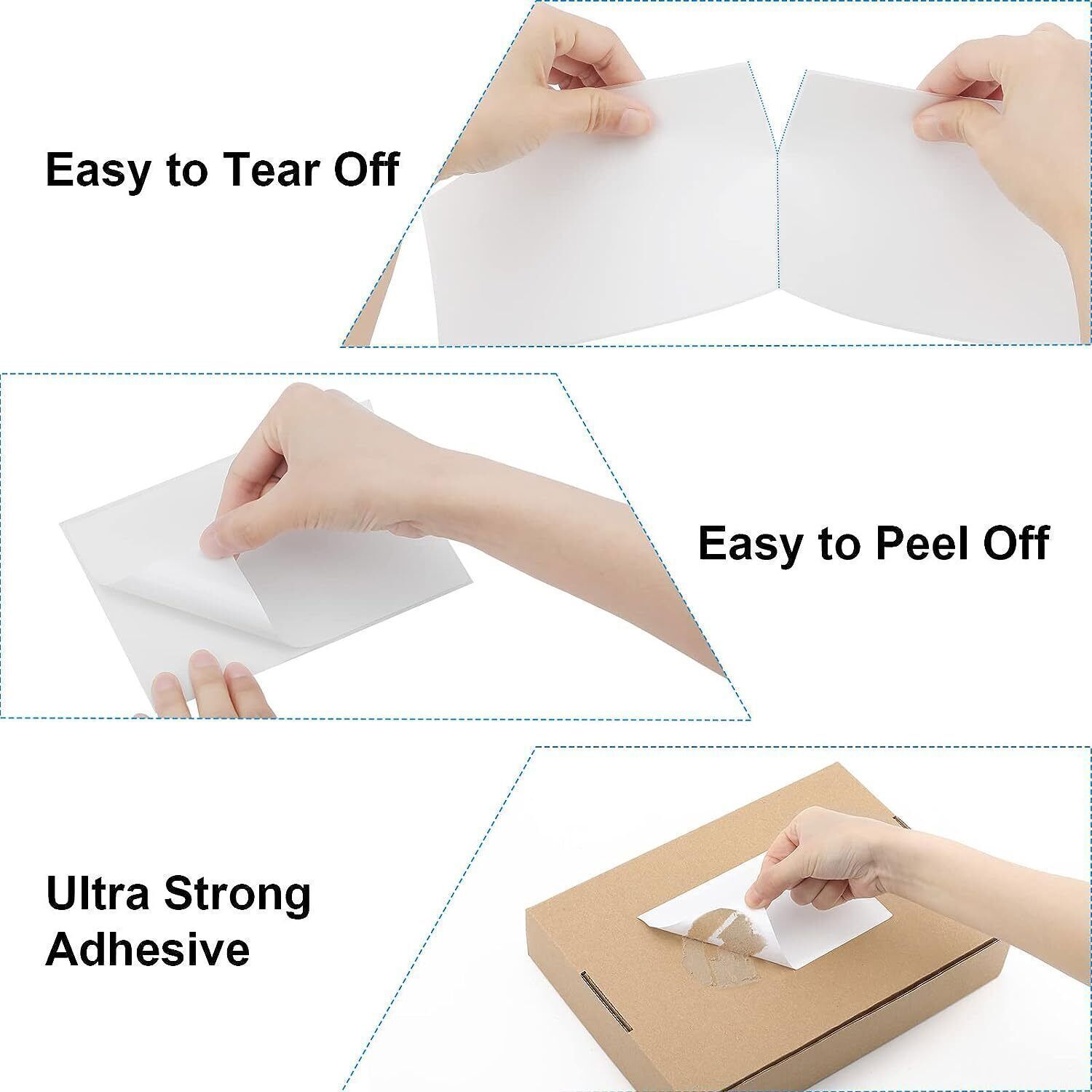 4″x6″ Direct Thermal Address Shipping Labels For Rollo & Zebra Fanfold/Roll US