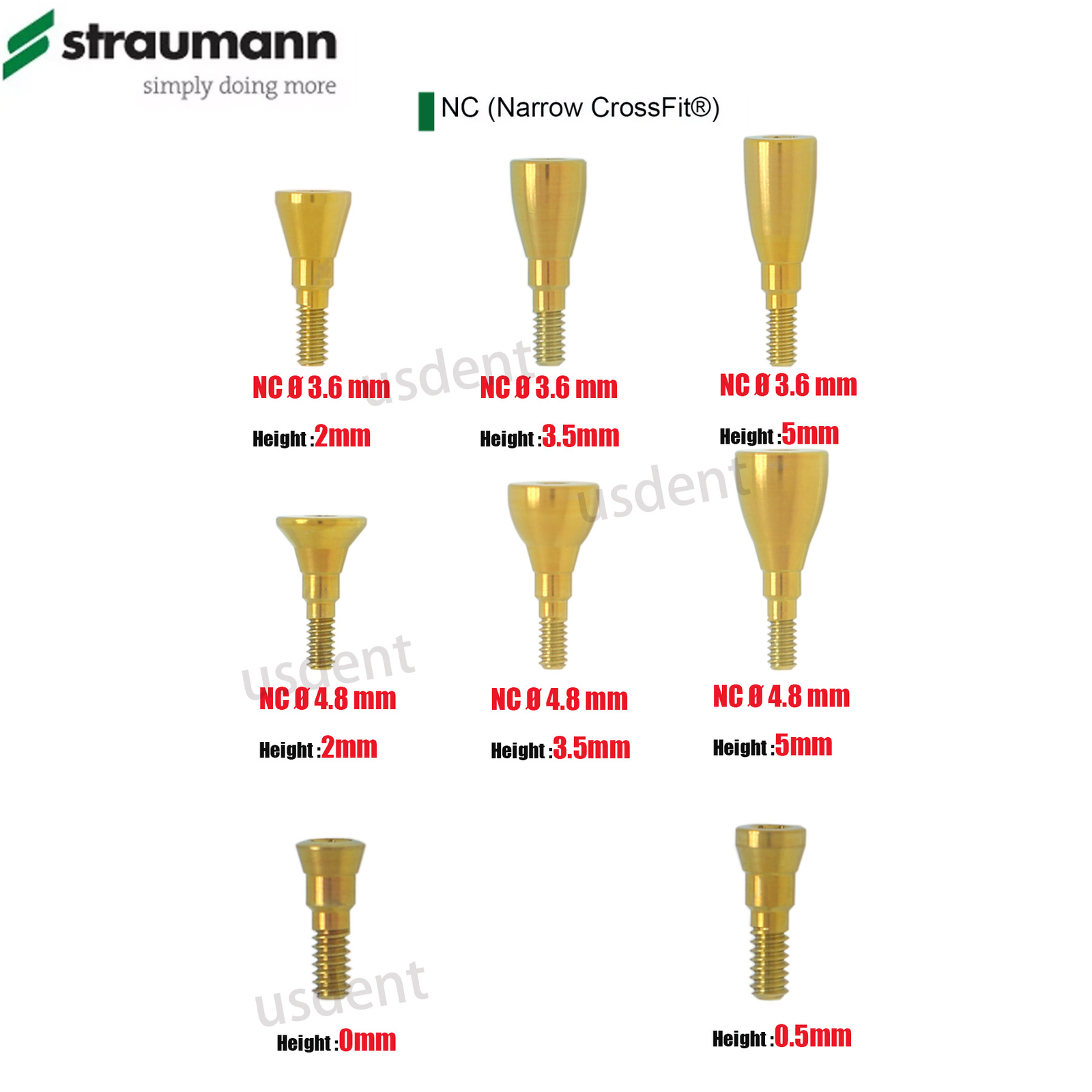 Straumann ITI Healing Abutment & Healing Caps Titanium Alloy Ø3.3–Ø6.5mm Implant